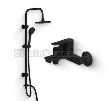 Душевой комплект Смеситель Dorff Prime new D4011022 + Стойка Comfort D0708000BL