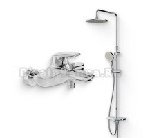 Душевой комплект Смеситель AM.PM Bliss L F5310032 + Стойка Like F0780200