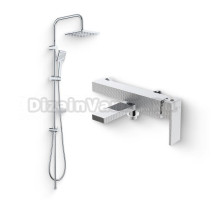 Душевой комплект Смеситель Agger Great Great A2810011 + Стойка Fresh Fresh A0494000