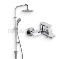 Душевой комплект Смеситель Damixa RedBlu Origin Evo 2 781000000 + Стойка RedBlu Palace Evo 974200063