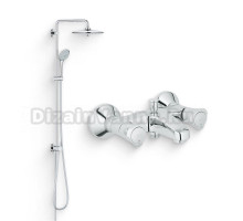Душевой комплект Смеситель Grohe Costa 25450001 + Стойка Euphoria 27421002