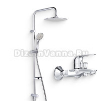 Душевой комплект Смеситель Damixa Astoria DX5510000 + Стойка RedBlu Palace Evo 974200063