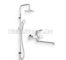Душевой комплект Смеситель AM.PM X-Joy F85A90000 + Стойка Gem F0790000