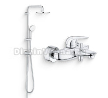 Душевой комплект Смеситель Grohe Eurostyle 23726003 + Стойка New Tempesta 27389002