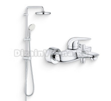 Душевой комплект Смеситель Grohe Eurostyle 23726003 + Стойка New Tempesta System 26381001