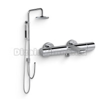 Душевой комплект Термостат Jacob Delafon Avid E97386-CP для ванны с душем + Стойка Eo E11715-CP