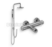 Душевой комплект Смеситель Jacob Delafon Toobi E8963-CP + Стойка Eo E11715-CP