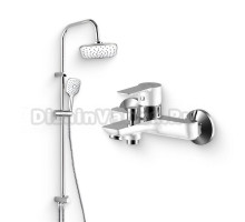 Душевой комплект Смеситель Damixa Origin Elegance 841000000 + Стойка Origin Evo 978200000