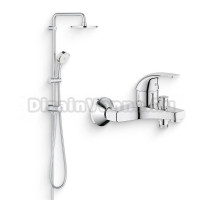 Душевой комплект Смеситель Grohe StartCurve 23768000 + Стойка New Tempesta Cosmopolitan 27394002