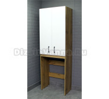 Шкаф над стиральной машиной Домино, 650 Craft белый матовый (разобранный)