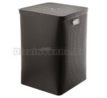 Корзина для белья Geralis Punto PB-K черная