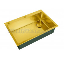 Кухонная мойка ZorG LUX 7551-L BRONZE