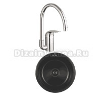 Комплект Мойка Kaiser KSM-4302 графит + Смеситель Grohe Euroeco 32752000