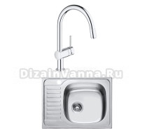 Комплект Мойка Kaiser KSS-6550 R + Смеситель Grohe Minta 3291800E хром