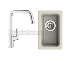 Комплект Мойка Rivelato Berkana BK-25 topazio + Смеситель Grohe Eurosmart 30567000