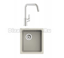 Комплект Мойка Rivelato Berkana BK-35 topazio + Смеситель Grohe Eurosmart 30567000