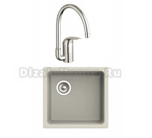 Комплект Мойка Rivelato Berkana BK-45 topazio + Смеситель Grohe Euroeco 32752000