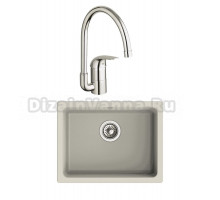 Комплект Мойка Rivelato Berkana BK-50 topazio + Смеситель Grohe Euroeco 32752000