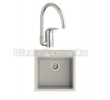 Комплект Мойка Rivelato Raum RM-50 topazio + Смеситель Grohe Euroeco 32752000