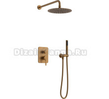 Душевой комплект AltroBagno Unione 040109 RaSp С ВНУТРЕННЕЙ ЧАСТЬЮ, матовая медь