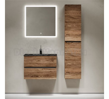 Мебель для ванной комнаты Sancos Urban 70 дуб чарльстон, черная раковина CN7007MB