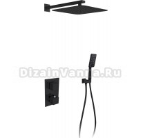 Душевой комплект AltroBagno Aperto 040104 NeOp С ВНУТРЕННЕЙ ЧАСТЬЮ, матовый черный