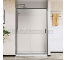 Душевая дверь в нишу Vincea City VDS-5CT110CLGM 110 см, профиль вороненая сталь, стекло прозрачное