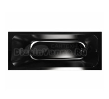 Акриловая ванна Melodia della vita Blues Black MBHR01217070bk 170x70 см, пристенная, черная