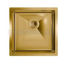 Мойка кухонная Floracio Steel F.4444.GD матовое золото