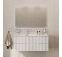 Мебель для ванной комнаты Cezares Duet 120 L bianco lucido, раковина Cezares CZR-8095-120-L