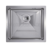Мойка кухонная Floracio Steel F.4844.SSD нержавеющая сталь, декор