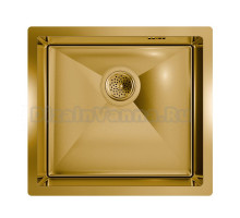 Мойка кухонная Floracio Steel F.4844.GD матовое золото