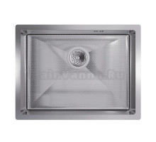 Мойка кухонная Floracio Steel F.5844.SSD нержавеющая сталь, декор