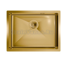 Мойка кухонная Floracio Steel F.5844.GD матовое золото