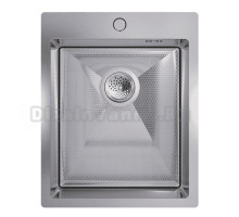 Мойка кухонная Floracio Steel F.4151.SSD нержавеющая сталь, декор