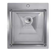 Мойка кухонная Floracio Steel F.4651.SSD нержавеющая сталь, декор