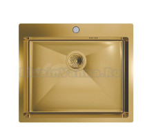 Мойка кухонная Floracio Steel F.5751.GD матовое золото