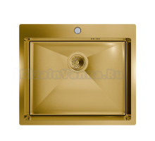 Мойка кухонная Floracio Steel F.5951.GD матовое золото
