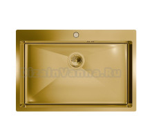 Мойка кухонная Floracio Steel F.7551.GD матовое золото