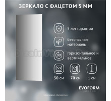 Зеркало Evoform Standard BY 0211 30х70 с фацетом