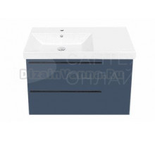 Тумба с раковиной La Fenice Elba Twin 90 подвесная, blu grigio, раковина Cubo 90 L