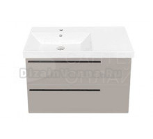 Тумба с раковиной La Fenice Elba Twin 90 подвесная, cappuccino, раковина Cubo 90 L