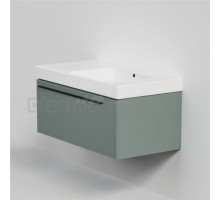 Тумба с раковиной La Fenice Elba 90 подвесная, grigio, раковина Cubo 90 R