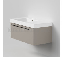 Тумба с раковиной La Fenice Elba 90 подвесная, cappuccino, раковина Cubo 90 L