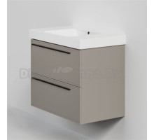 Тумба с раковиной La Fenice Elba Twin 80 подвесная, cappuccino, раковина Cubo 80