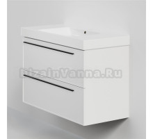 Тумба с раковиной La Fenice Elba Twin 100 подвесная, bianca, раковина Cubo 100