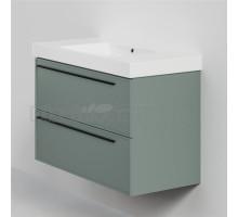 Тумба с раковиной La Fenice Elba Twin 100 подвесная, grigio, раковина Cubo 100
