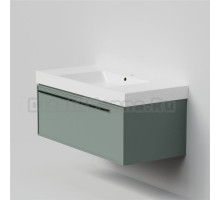Тумба с раковиной La Fenice Elba 100 подвесная, grigio, раковина Cubo 100