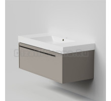Тумба с раковиной La Fenice Elba 100 подвесная, cappuccino, раковина Cubo 100