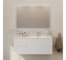 Мебель для ванной комнаты Cezares Duet 120 R bianco lucido, раковина белая CZR-8095-120-R